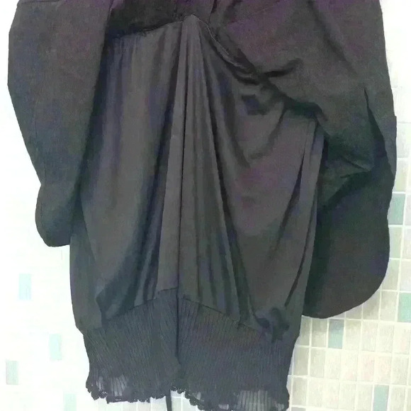 Torrid Black Laceup Dress Corset Babydoll Tulle Goth Steampunk Victorian - Picture 15 of 15